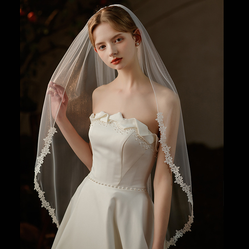 Vjenčani veo za glavu — tkanina, ženski stil, proljeće 2023 izdanje, pojedinačno pakirano