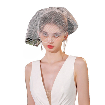Mrežasti veoza glavu - jednostavan ženski stil, veo, zasebno pakiranje, pogodno za vjenčanje i rođendan