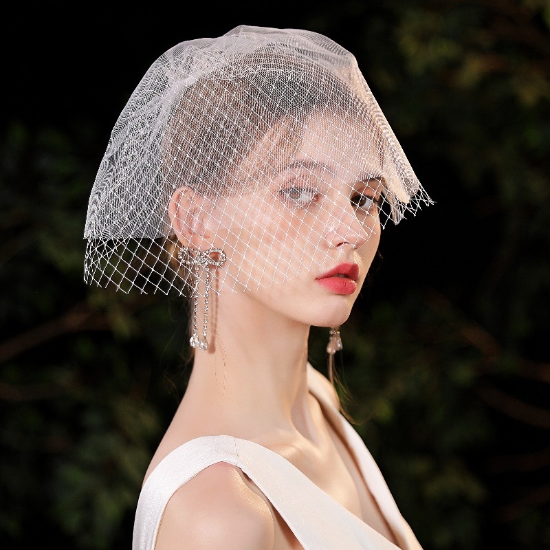 Mrežasti veoza glavu - jednostavan ženski stil, veo, zasebno pakiranje, pogodno za vjenčanje i rođendan