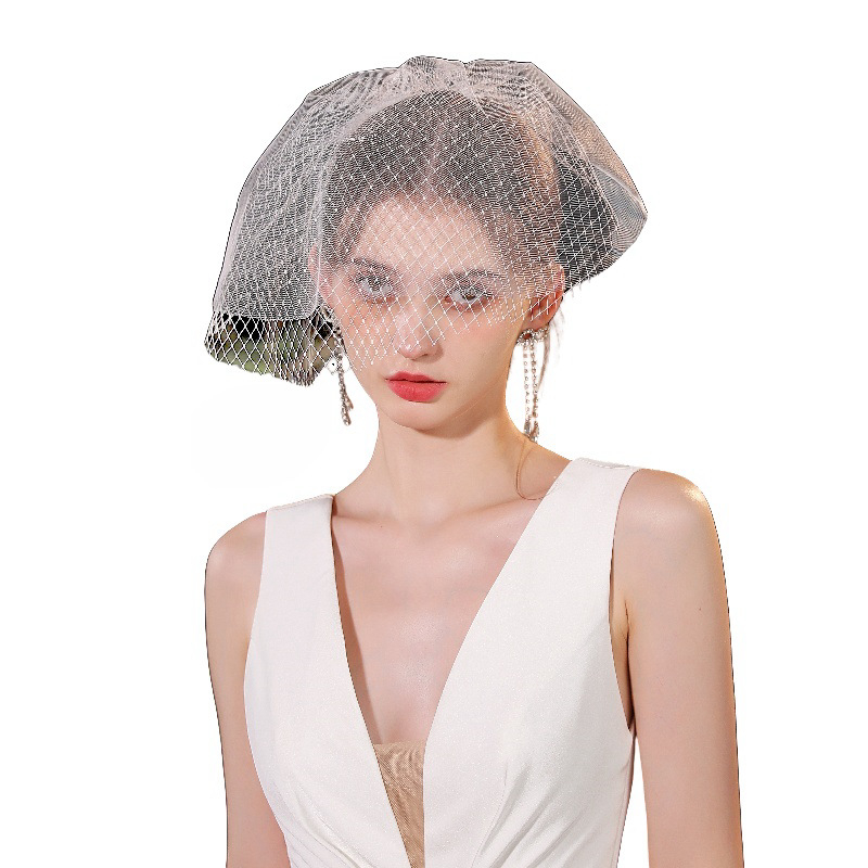 Mrežasti veoza glavu - jednostavan ženski stil, veo, zasebno pakiranje, pogodno za vjenčanje i rođendan