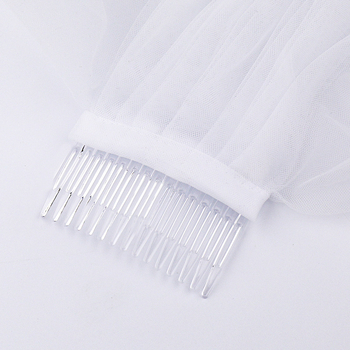 Svadbeni veo za glavu, korejski stil, dvostruki sloj, tkanina, pletena, kristalni ukras
