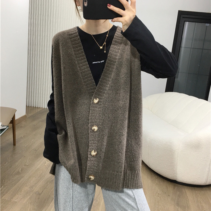 Плетена женска жилетка от вълна, V-образно деколте, корейски стил, ултра къс дизайн (≤40 см), пролет 2025