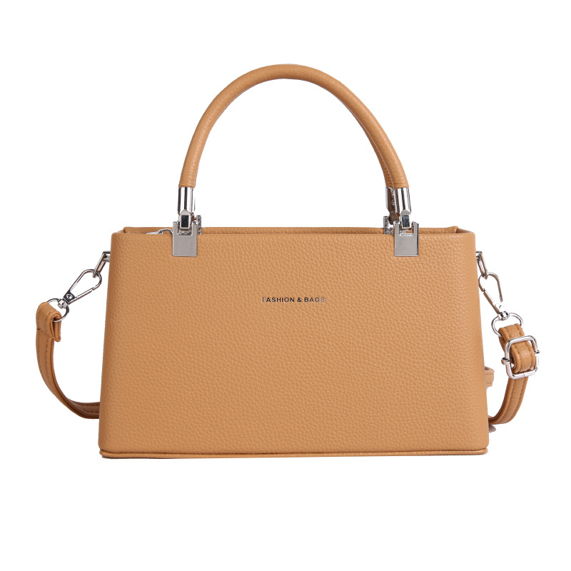 Ženska PU crossbody torbica, macaron boja, srednja veličina, horizontalni kvadratni oblik, podstava od najlona