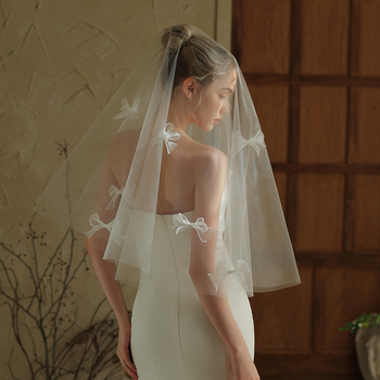 Vjenčani veo za glavu, najlon, korejski stil mašna, Xinmei Collection, V384