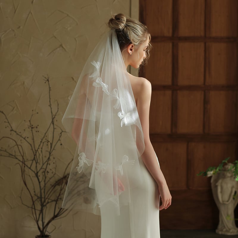 Vjenčani veo za glavu, najlon, korejski stil mašna, Xinmei Collection, V384
