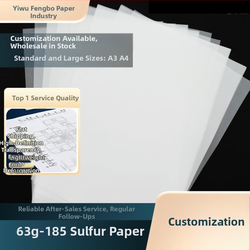 Szulfátos papírból készült tracérpapír készlet festéshez, rajzoláshoz és tervezéshez; ideális ruhaminta készítéséhez és fotózáshoz; vastagság 0,1; papírdobozos csomagolás