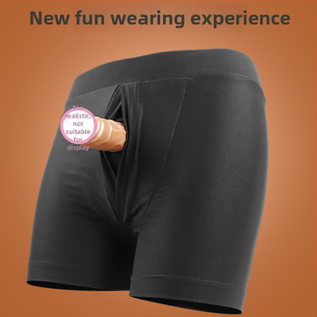 Hordozható fehérnemű dildoval – nylon/spandex/TPE; Long Love márka; felnőtteknek