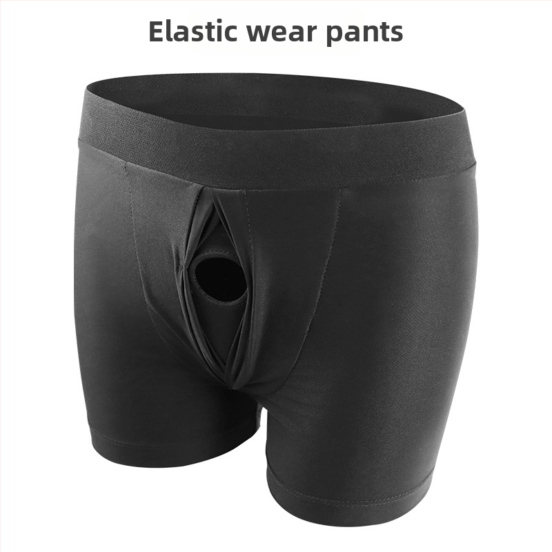 Hordozható fehérnemű dildoval – nylon/spandex/TPE; Long Love márka; felnőtteknek