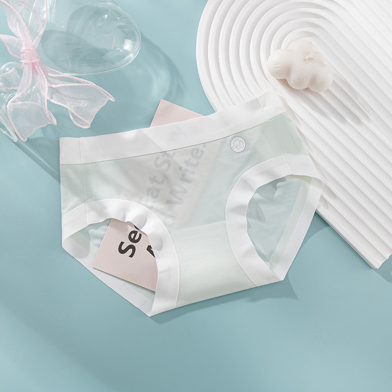 Djevojačke gaćice za djevojčice, Ice Silk tkanina, visoka elastičnost, antibakterijski pamuk donji dio 7A