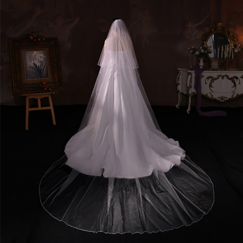 Vjenčani veo – Najlon, Jednostavan ženski stil, Dvoslojni dizajn, Mogućnost prilagodbe