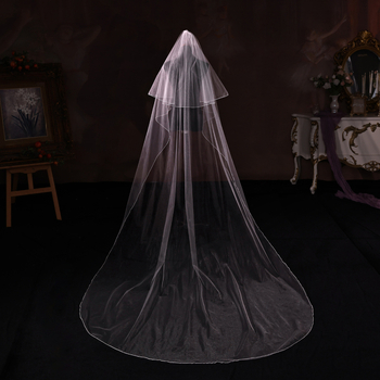 Vjenčani veo – Najlon, Jednostavan ženski stil, Dvoslojni dizajn, Mogućnost prilagodbe