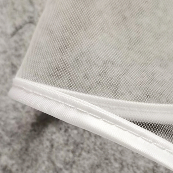 Dvostruki sloj mrežastog veo sa satenskim rubom, jednostavan ženski vjenčani dodatak za fotografiranje