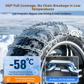 Univerzalna željezna lančana mreža za pneumatike | Za motocikle, automobile, SUV, MPV i kamione | Materijal: legura | Model: All-inclusive iron chain | Težina: 4–6,5 kg | Obrada i prilagođavanje: Da