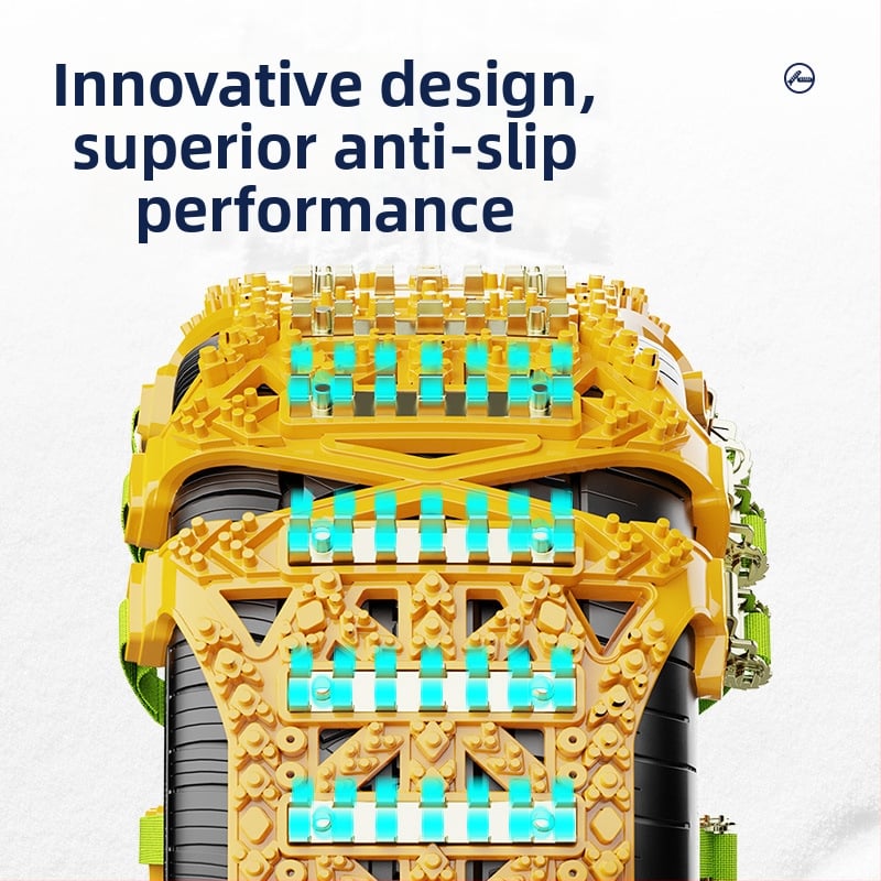 Univerzalne snžne verige za gume automobila, model Y88, gumeni materijal, težina 5–10 kg