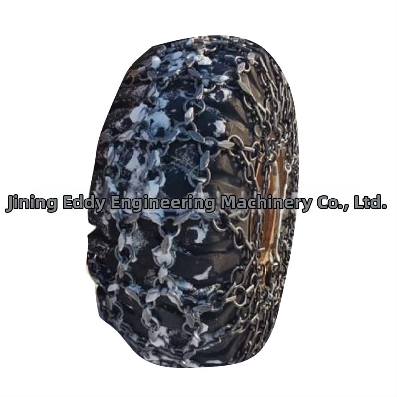 AD značkové protišmykové reťaze na koleso nakladača, rombové články, zliatinový reťaz pre sneh, pre jedno alebo dve kolesá