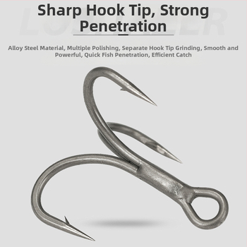 Swing Shark риболовна кука, три куки, океански плажен риболов, с барби