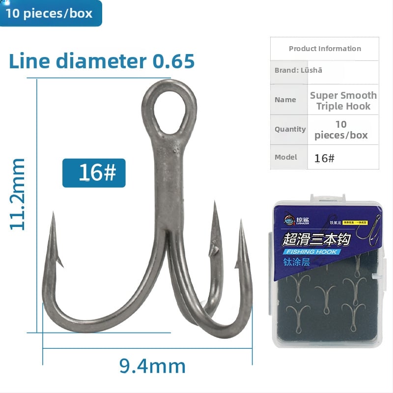 Swing Shark риболовна кука, три куки, океански плажен риболов, с барби