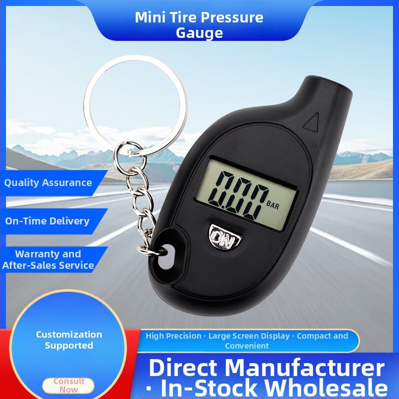 Μίνι ψηφιακός μετρητής πίεσης ελαστικού, φορητός μπρελόκ, ακρίβεια 0,1 psi, εύρος 5–150 psi, ψηφιακή οθόνη, μοντέλο VT708