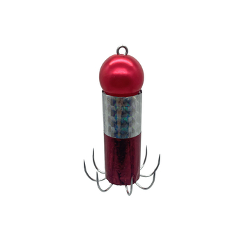 Кука с оловна глава, светеща неръждаема стомана, без шип, мека кука за октопод, калмар и сепия