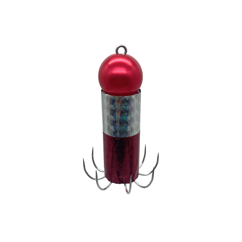 Кука с оловна глава, светеща неръждаема стомана, без шип, мека кука за октопод, калмар и сепия