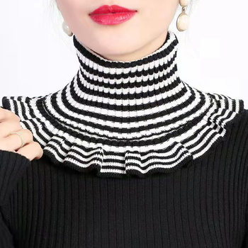 Mohan плетен шал за врата, вълна, warp-тъкане, есенна мода, градски стил