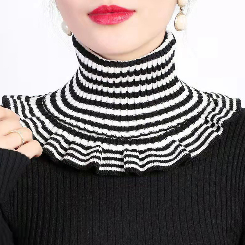 Mohan плетен шал за врата, вълна, warp-тъкане, есенна мода, градски стил