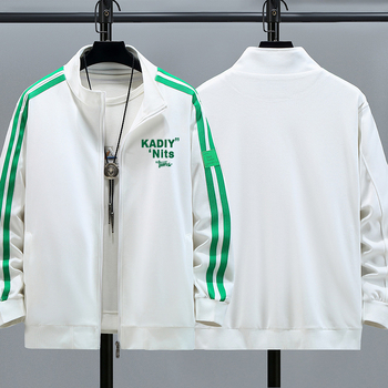 Jakna u korejskom stilu, ležernog kroja, stojeći ovratnik, zatvarač (za proljeće i jesen)