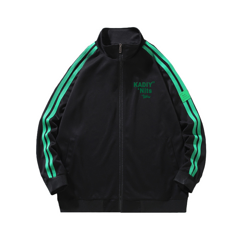 Jakna u korejskom stilu, ležernog kroja, stojeći ovratnik, zatvarač (za proljeće i jesen)