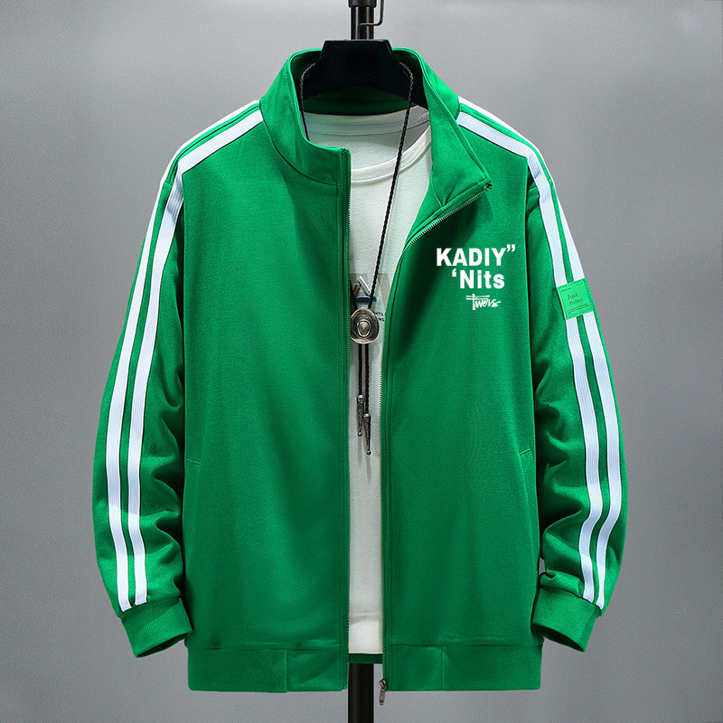 Jakna u korejskom stilu, ležernog kroja, stojeći ovratnik, zatvarač (za proljeće i jesen)