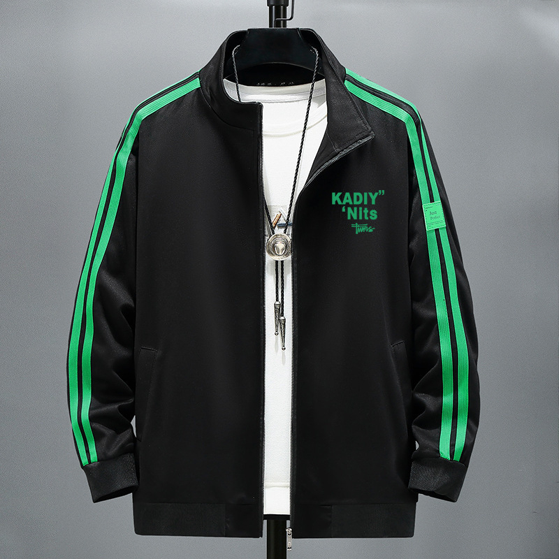 Jakna u korejskom stilu, ležernog kroja, stojeći ovratnik, zatvarač (za proljeće i jesen)