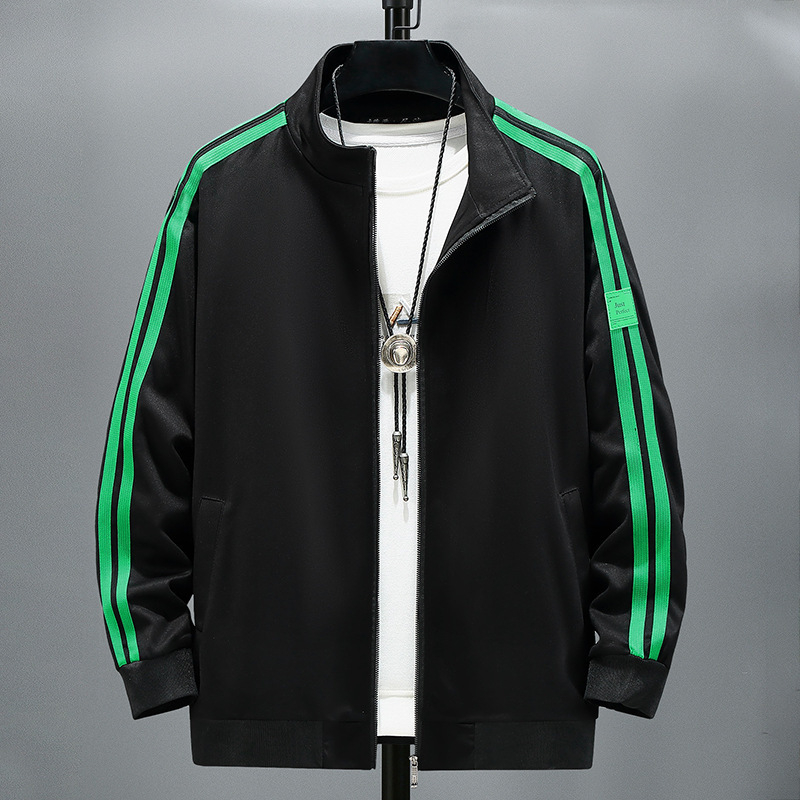 Jakna u korejskom stilu, ležernog kroja, stojeći ovratnik, zatvarač (za proljeće i jesen)