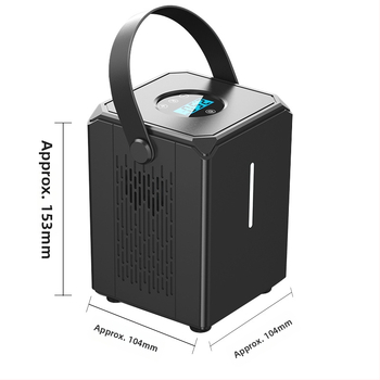 Automobilska pumpa za gume s digitalnim zaslonom, prijenosna, 12V, 120W, jednocilindrična, kabel duljine 3 m, rasvjeta i mjerač tlaka