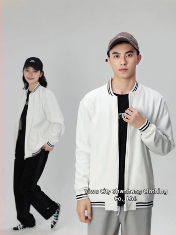 Cipzáras baseball kabát csíkokkal, japán retro stílus, laza szabású, pamut velúr 400 g