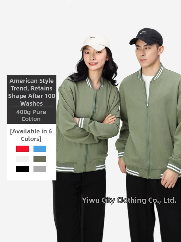 Cipzáras baseball kabát csíkokkal, japán retro stílus, laza szabású, pamut velúr 400 g