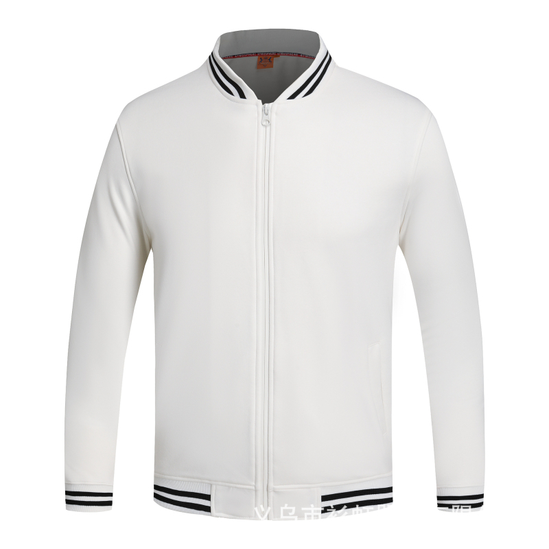 Cipzáras baseball kabát csíkokkal, japán retro stílus, laza szabású, pamut velúr 400 g