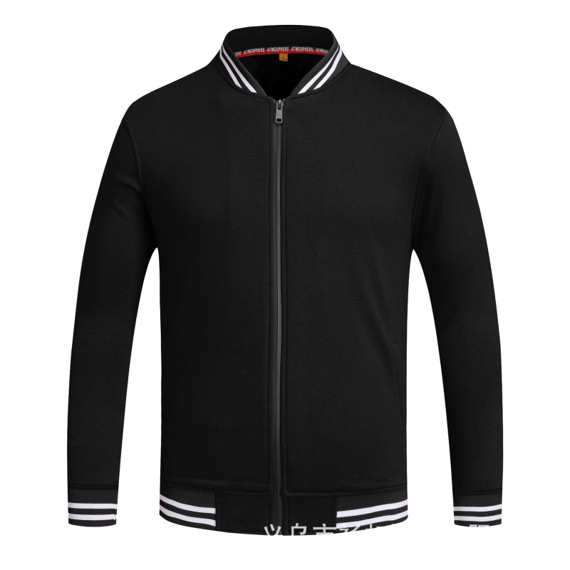 Cipzáras baseball kabát csíkokkal, japán retro stílus, laza szabású, pamut velúr 400 g