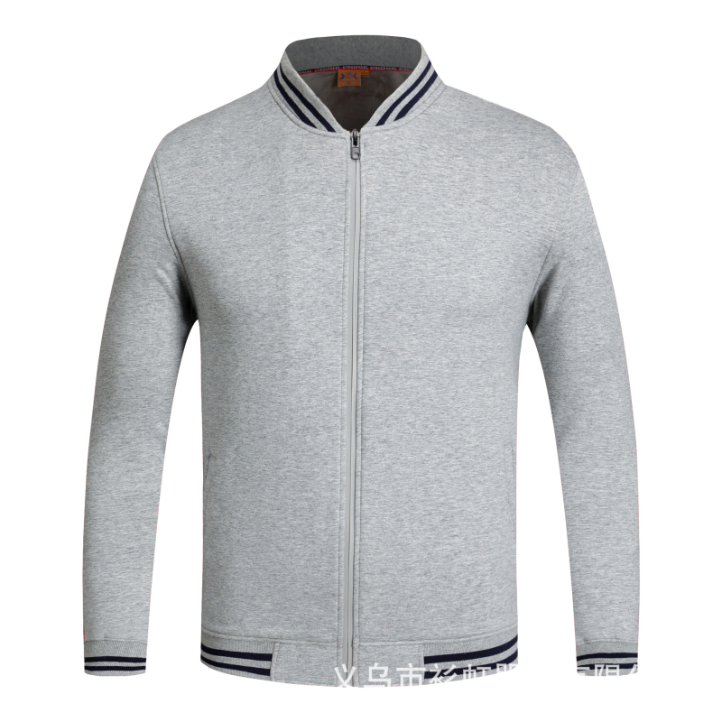 Cipzáras baseball kabát csíkokkal, japán retro stílus, laza szabású, pamut velúr 400 g