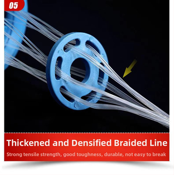 Ръчно хвърляна риболовна мрежа във фризби стил, верижна замятна мрежа, полиеилен-найлон