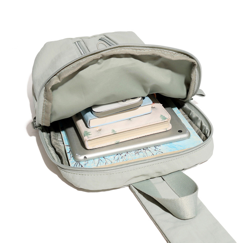 Унисекс спортна чанта през кръст от найлон, дишаща и водоустойчива, голям капацитет за открити спортове (Найлон; дишаща; водоустойчива; унисекс; за открити спортове)