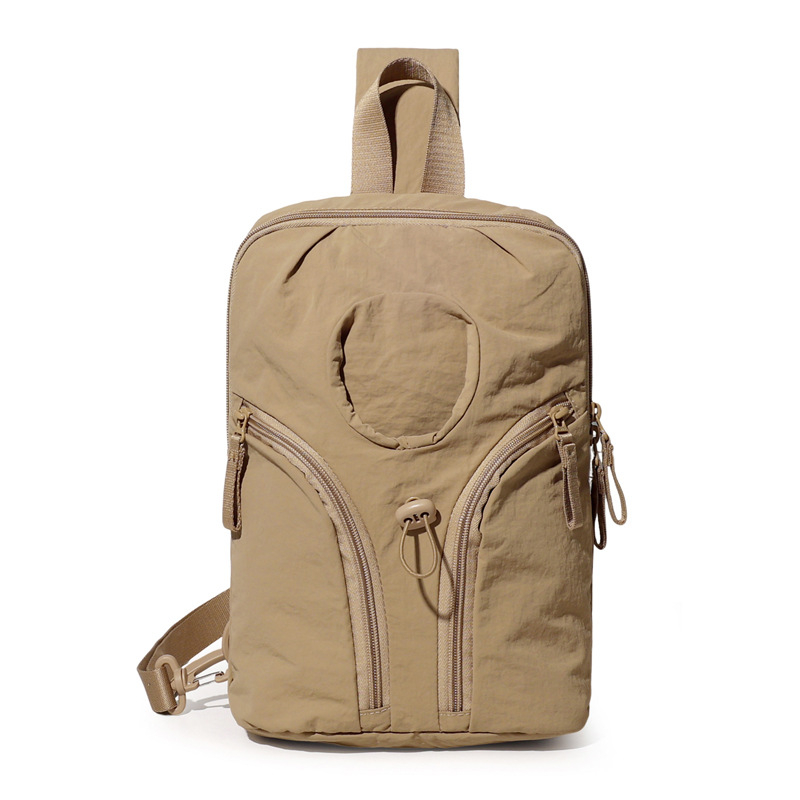 Унисекс спортна чанта през кръст от найлон, дишаща и водоустойчива, голям капацитет за открити спортове (Найлон; дишаща; водоустойчива; унисекс; за открити спортове)