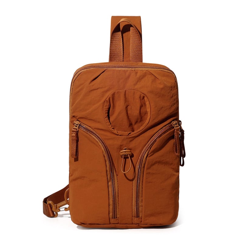 Унисекс спортна чанта през кръст от найлон, дишаща и водоустойчива, голям капацитет за открити спортове (Найлон; дишаща; водоустойчива; унисекс; за открити спортове)