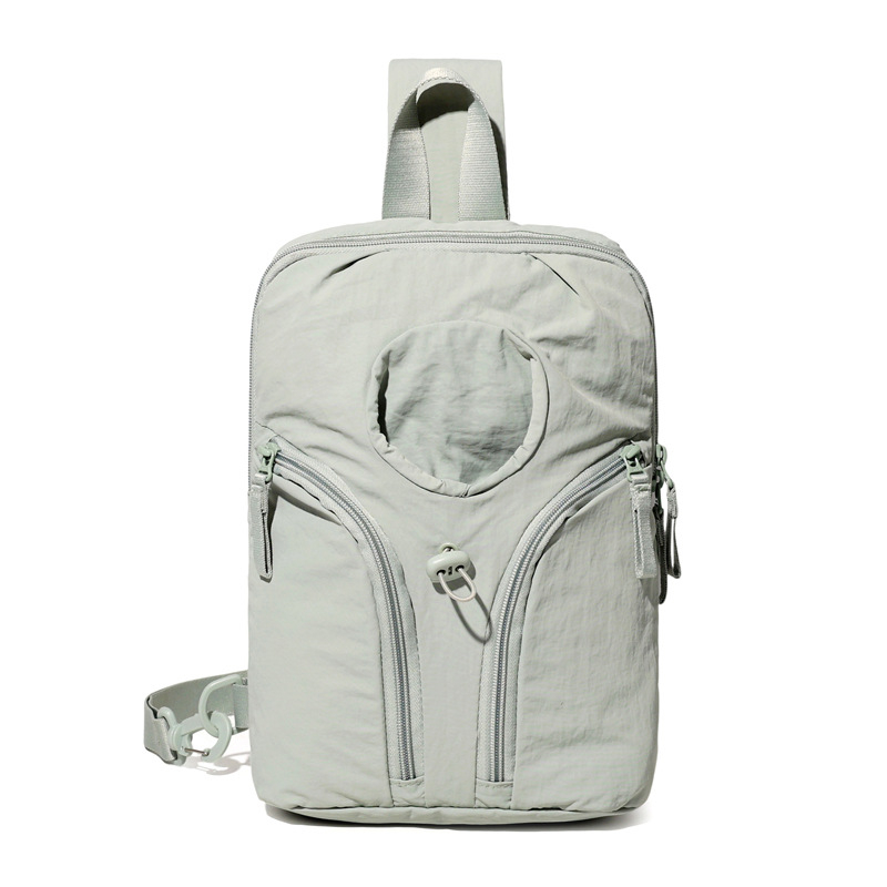 Унисекс спортна чанта през кръст от найлон, дишаща и водоустойчива, голям капацитет за открити спортове (Найлон; дишаща; водоустойчива; унисекс; за открити спортове)