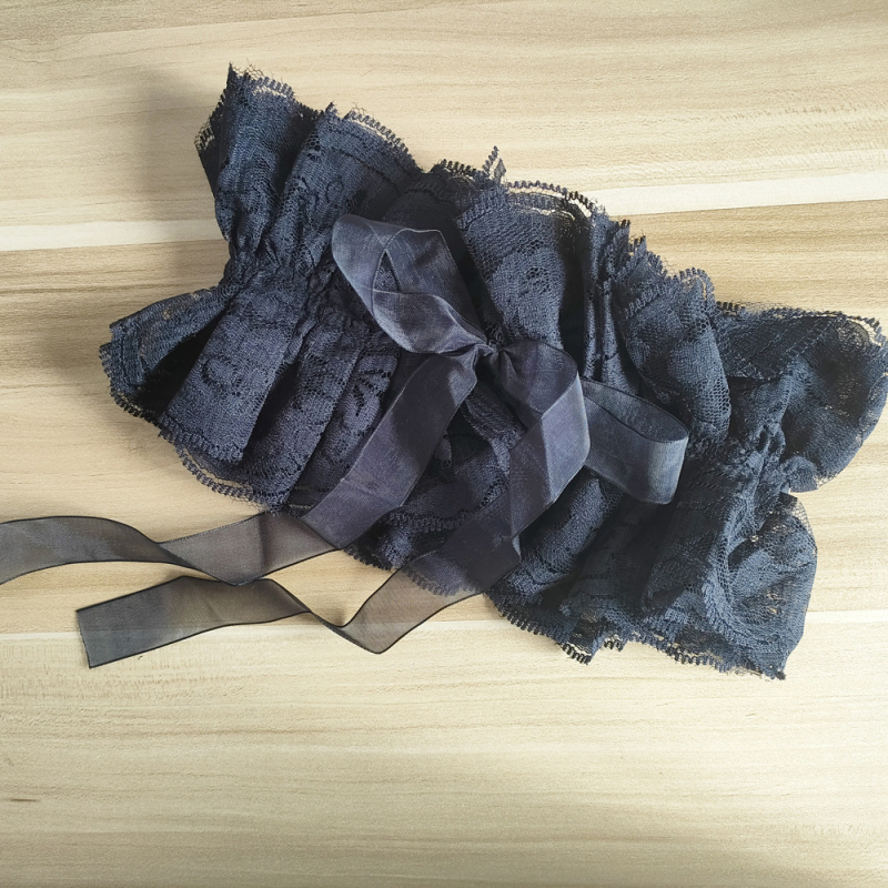 Independence Retro čipkasti lažni ovratnik-šal, poliestersko vlakno, podstava poliester, jednofarban uzorak, jesen 2025
