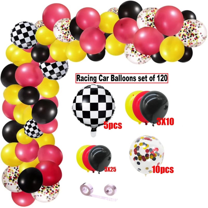 Versenytémájú latex lufik, díszítő lufik, kör alakú, logó nélkül, Xiao Pai