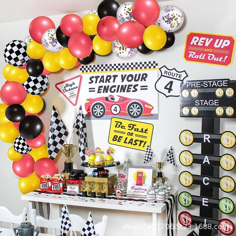 Versenytémájú latex lufik, díszítő lufik, kör alakú, logó nélkül, Xiao Pai