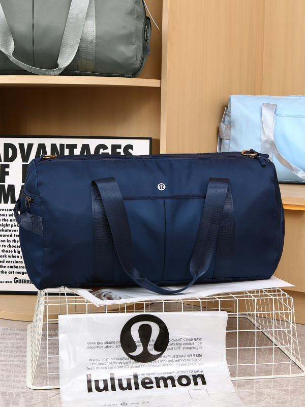 Lulu torba za fitness s odjeljkom za suho/vlažno, zaseban pretinac za tenisice, unisex, organizator za jogu i putovanja, 20-35L, Oxford tkanina, podstava poliester