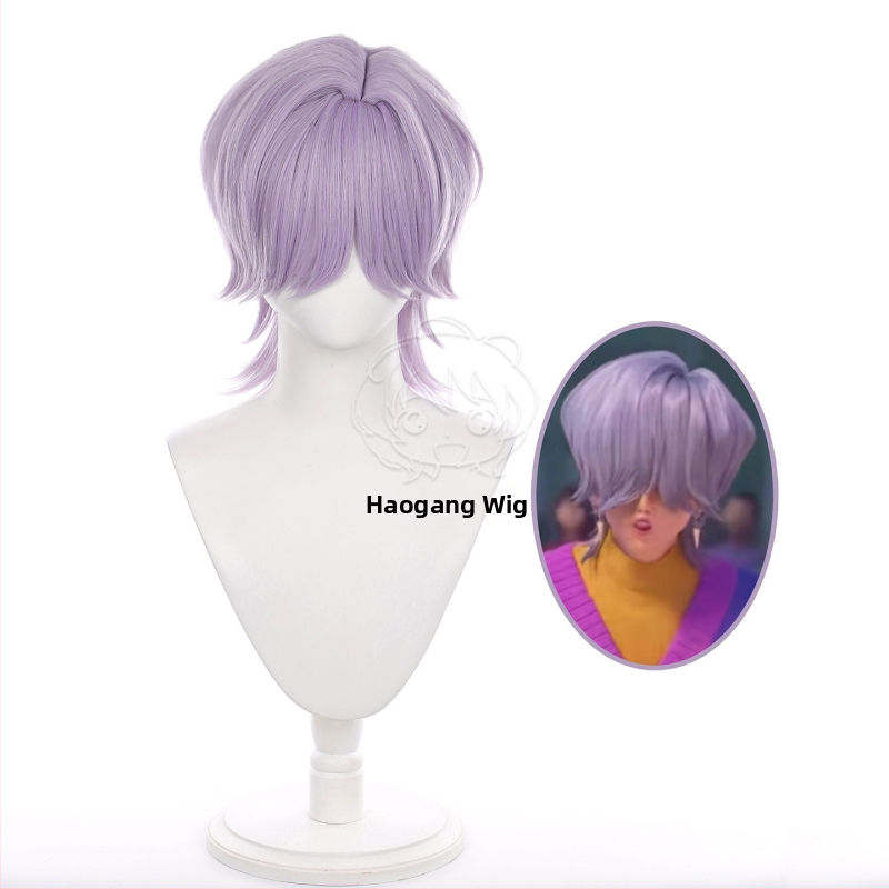 Haogang Tajomná cosplay parochňa – krátke vlasy, teplovzdorné vlákno, anime štýl