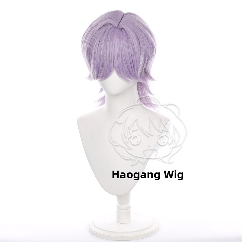 Haogang Tajomná cosplay parochňa – krátke vlasy, teplovzdorné vlákno, anime štýl