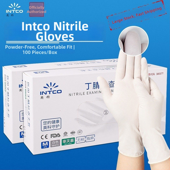 Mănuși nitril, de unică folosință, îngroșate, fără praf, de calitate alimentară