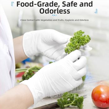 Mănuși nitril, de unică folosință, îngroșate, fără praf, de calitate alimentară